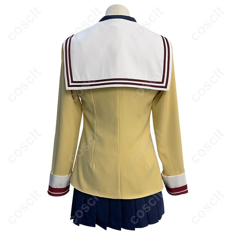 CLANNAD 古河渚 光坂高校制服コスプレ衣装｜高再現で長時間も快適、撮影映え3点セット - 4枚目の画像