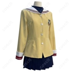 CLANNAD 古河渚 光坂高校制服コスプレ衣装｜高再現で長時間も快適、撮影映え3点セット - 2枚目の画像（サムネイル）
