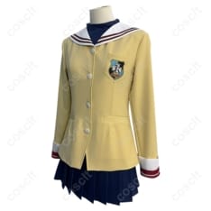 CLANNAD 古河渚 光坂高校制服コスプレ衣装｜高再現で長時間も快適、撮影映え3点セット - 3枚目の画像（サムネイル）