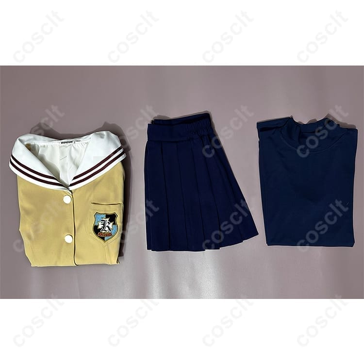 CLANNAD 古河渚 光坂高校制服コスプレ衣装｜高再現で長時間も快適、撮影映え3点セット - 6枚目の画像
