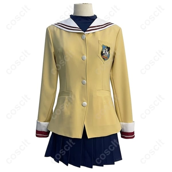 CLANNAD 古河渚 光坂高校制服コスプレ衣装｜高再現で長時間も快適、撮影映え3点セット