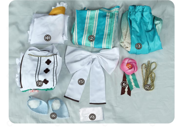 紫之 創 恋こい喫茶衣装 セット内容一式（上着・インナー・ズボン・エプロン・装飾）