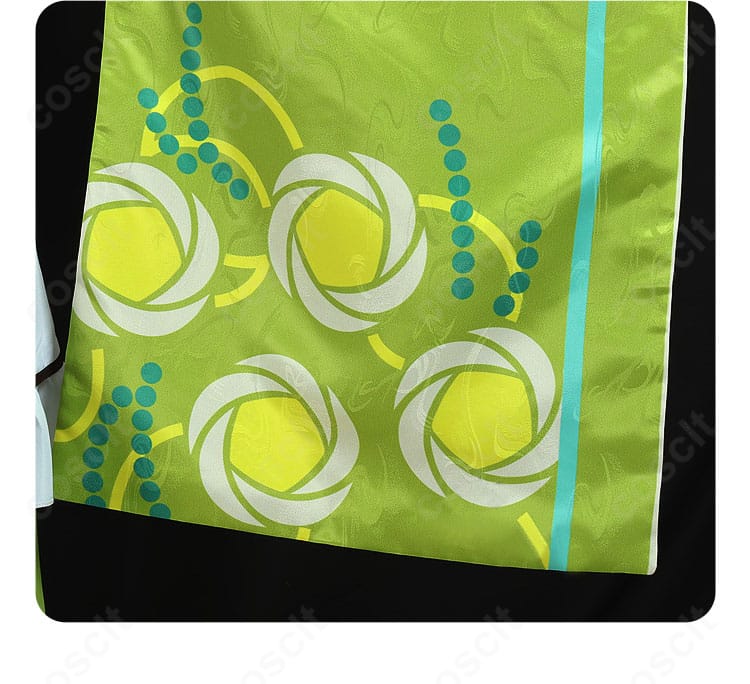 天祥院英智 慕情喫茶の袖口ディテール。カフスの装飾とステッチワークを詳細に表示。