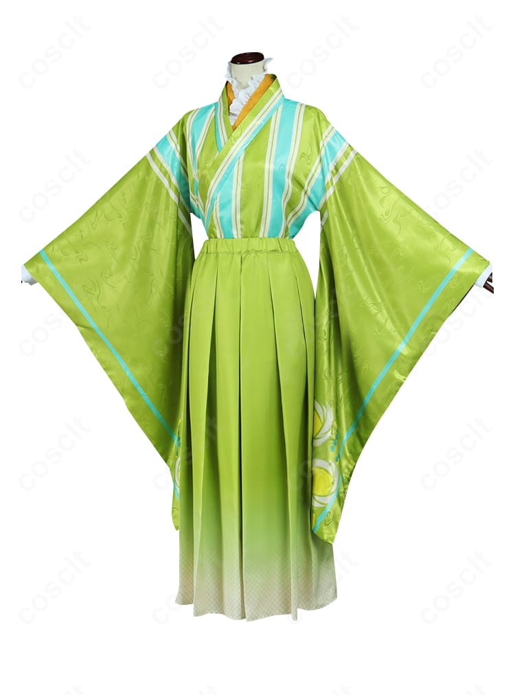 天祥院英智 慕情喫茶の正面装飾ディテール。上品な胸元装飾とチェーンの質感が分かる。