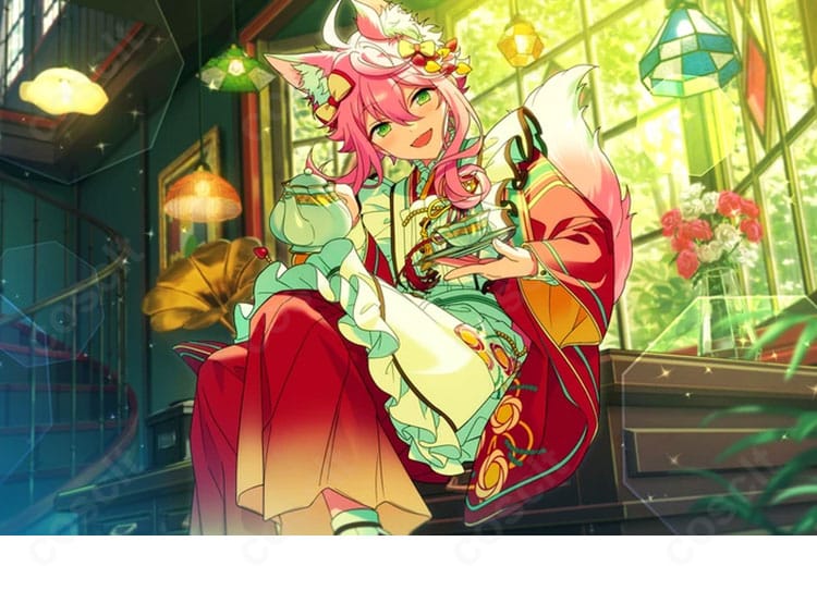 姫宮桃李 ウェイター風コスプレ衣装の全身イメージ。上品なウェイター姿と胸飾り・エプロンの再現が確認できる役柄図。