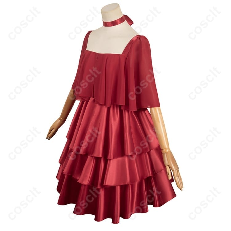 フリーレン 赤いドレス衣装｜上品シルエットと快適さで高再現、イベント映え - 2枚目の画像