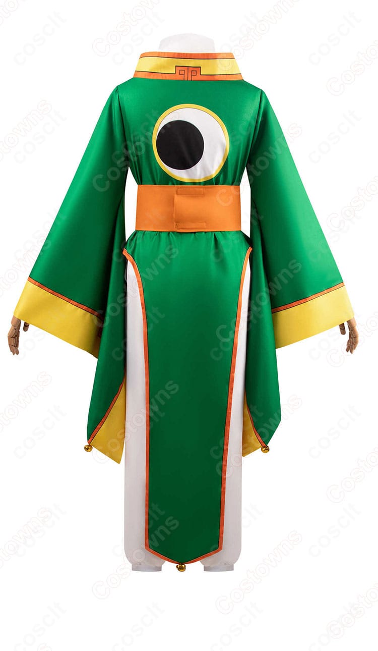 背面から見た李小狼 戦闘服。背中の落ち感と裾のラインが美しく整う後ろ姿。