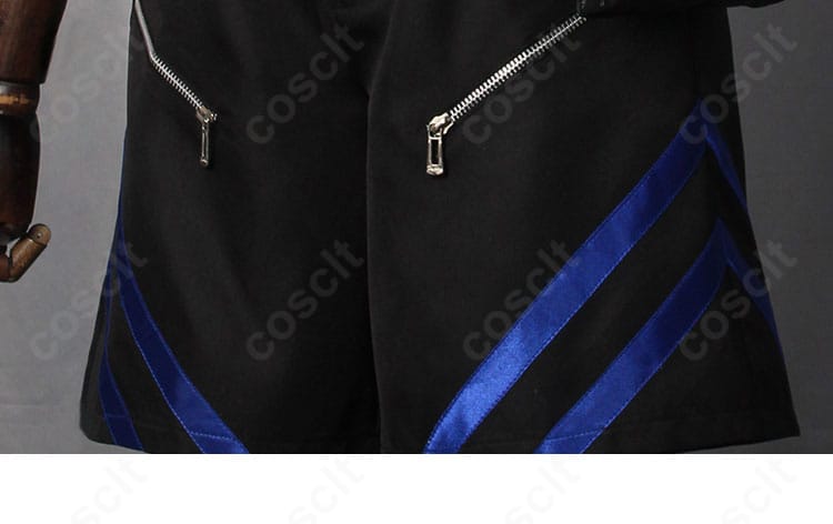 レオナルド・ライト・Jr コスプレ衣装のパンツ装飾ディテール。裾の形と装飾ラインが分かるアップ