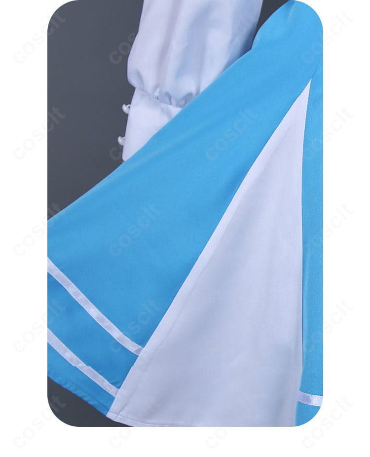 杜乃こりす コスプレ衣装のウエストベルト詳細。バックルと縁取りの仕上がりが分かるクローズアップ。