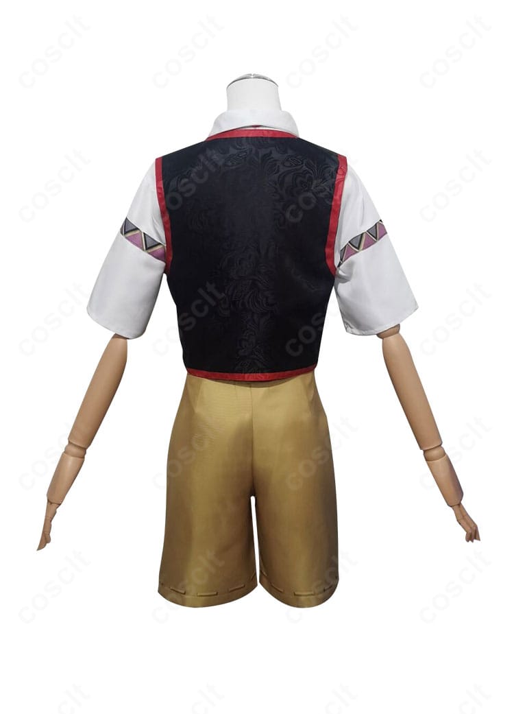 IdentityV 第五人格 人形師(マティアス)ルイ コスプレ衣装の背面。バックスタイルの装飾配置と裾の形状が見えるカット。