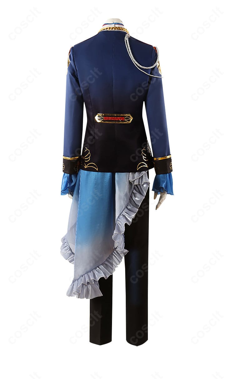 UNDEAD『TRIP』コスプレ衣装の背面。背中の裁ち合わせ、裾ライン、装飾の配置を忠実に再現。