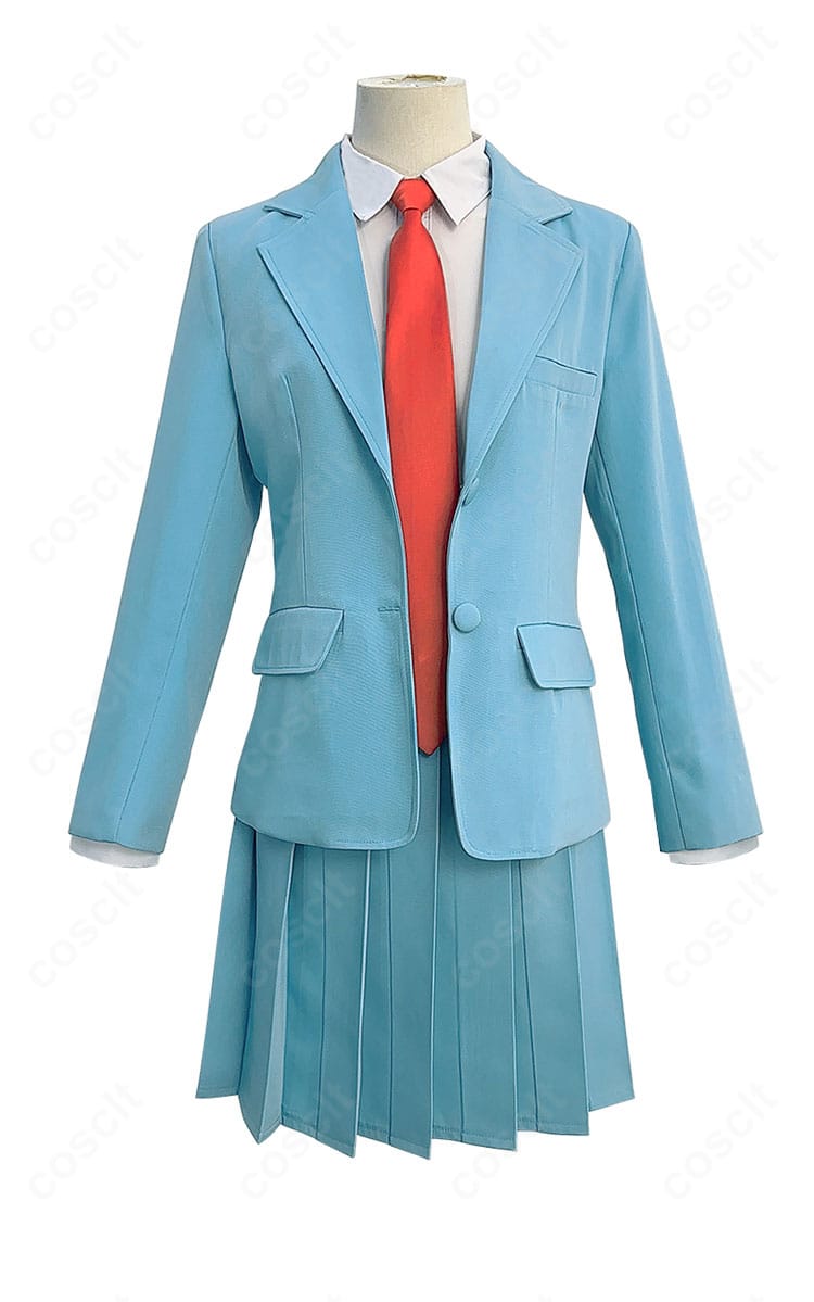 岩倉美津未 制服コスプレの正面全体像。女子生徒ブレザースタイル