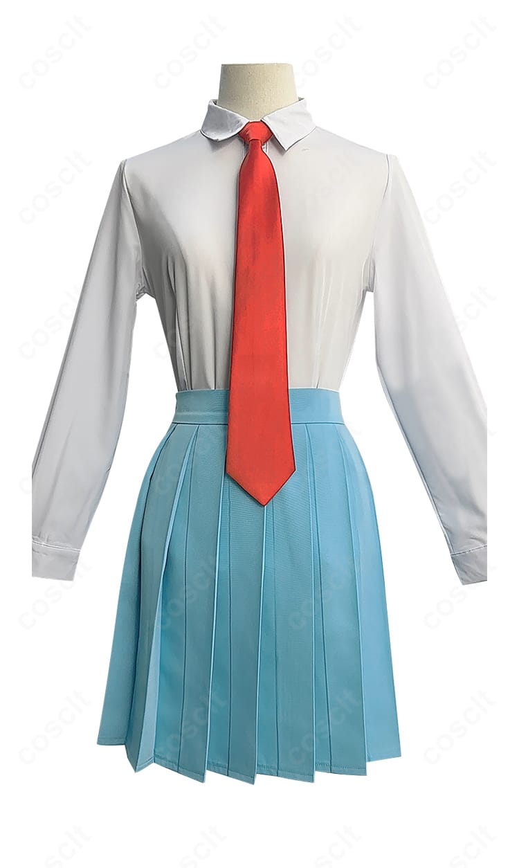 白シャツの正面ディテール。前立てとボタン配置が分かる