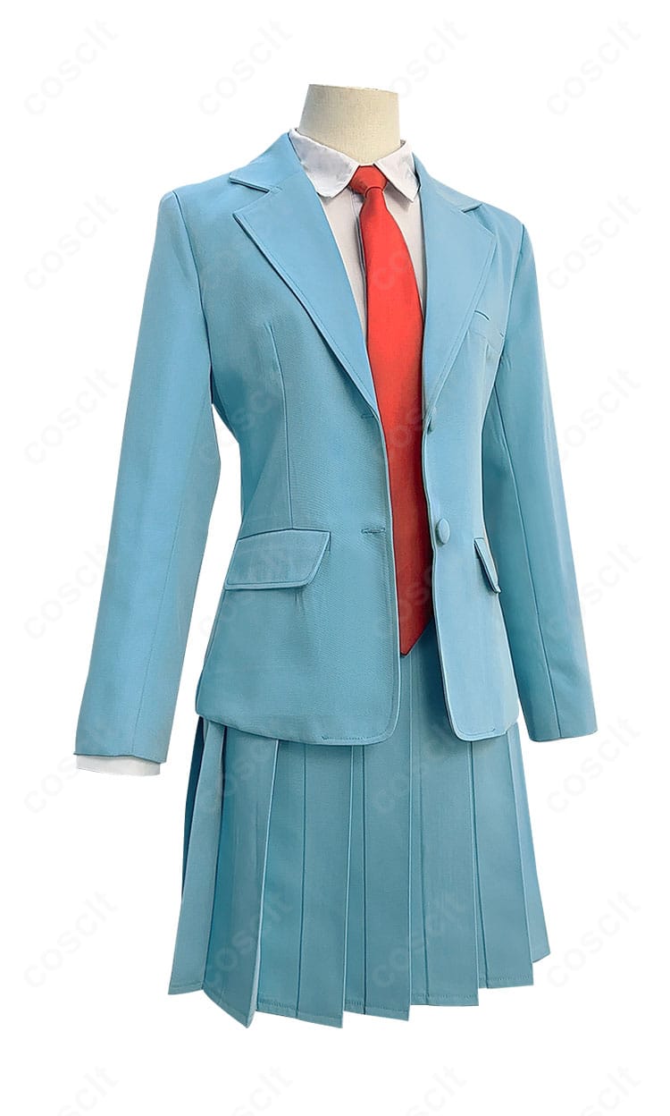 岩倉美津未 制服コスプレの右側面。ブレザーのラインとポケットの作り