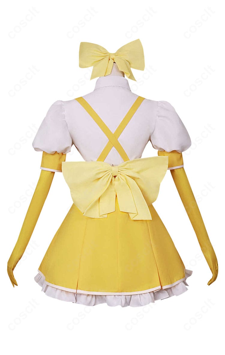 天川薫子 コスプレ衣装 背面全身。バックリボンとライン配置が映える後ろ姿のデザイン