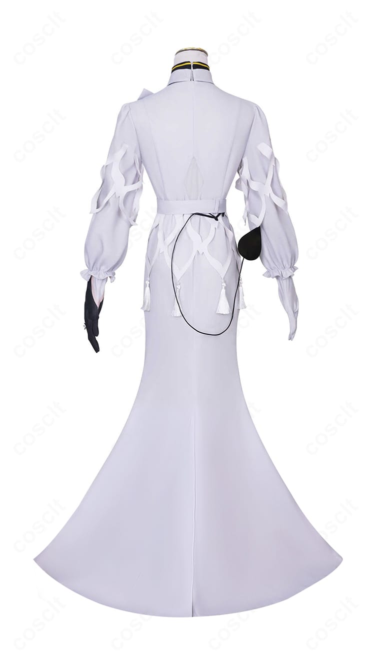 ダリア(コンスタンス)衣装の背面全体像。バックスタイルのラインと装飾配置がわかる画像