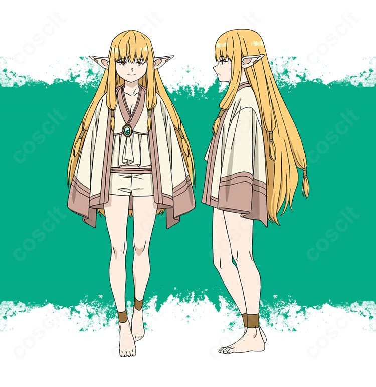 『葬送のフリーレン』ゼーリエ 通常衣装のフルセット画像。ローブ風コートと装飾を高再現したコスプレ衣装。