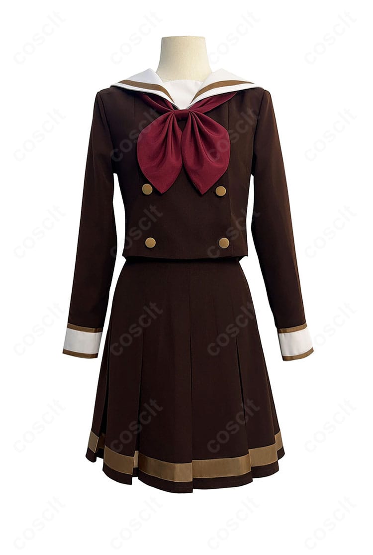 黄前久美子 北宇治高校制服コスプレの正面全身。配色とシルエットを高再現で表現。