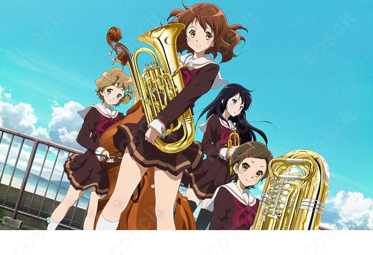 『響け！ユーフォニアム』黄前久美子のコスプレ衣装。北宇治高校の制服を忠実に再現した全身イメージ。