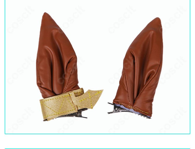 メジロパーマー コスプレ衣装 耳飾り(アニマルイヤー)の形状ディテール