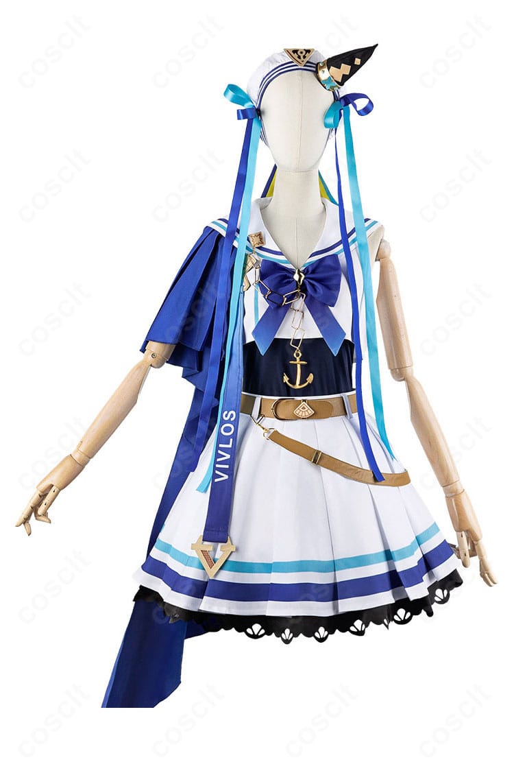 COSCLT ヴィブロス 勝負服 正面ディテール|胸元の装飾や縁取り、刺繍が鮮明に分かる正面ショット