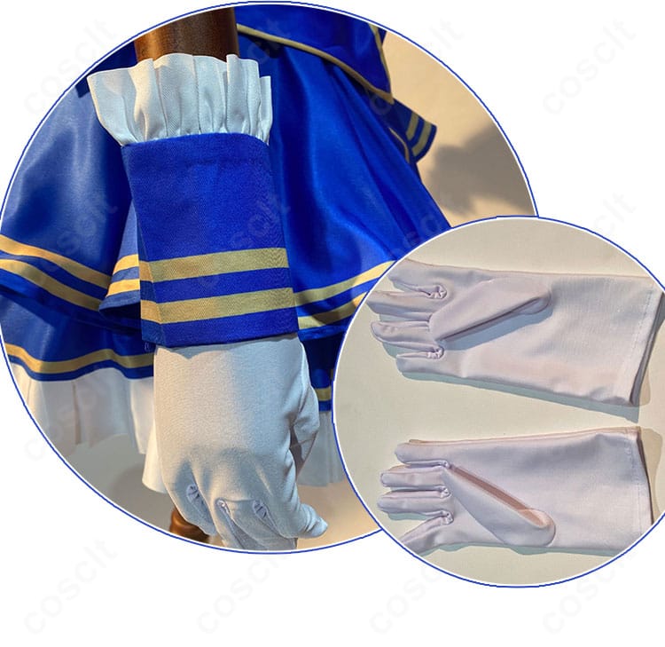 プリパラ 真中らぁら コスプレ衣装 手袋のディテール。指先まで整ったクラシックデザインで統一感を演出。