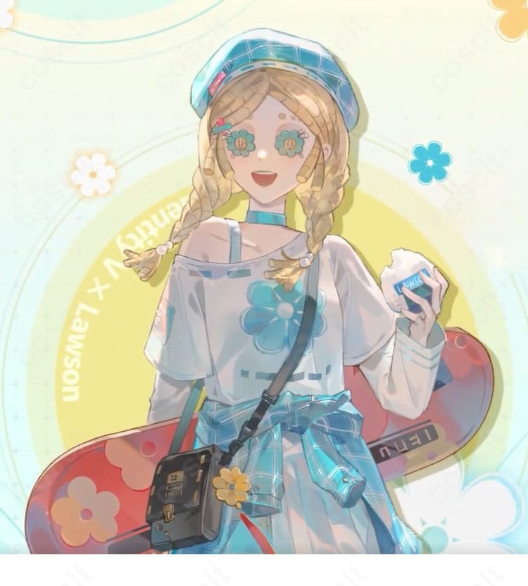 第五人格 アニー・レスター ローソンコラボ衣装一式。高い再現度の配色と装飾を確認できる全体写真。