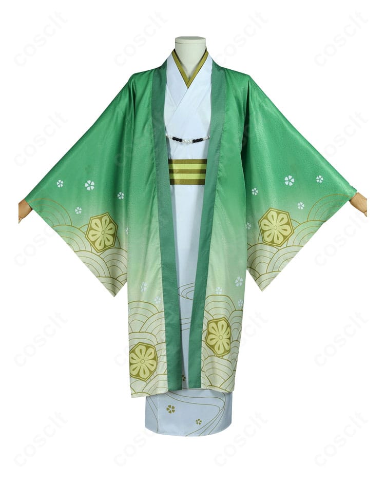 中島敦 正月衣装コスプレの正面全体像。端正な和装ラインと美しい仕上がり。