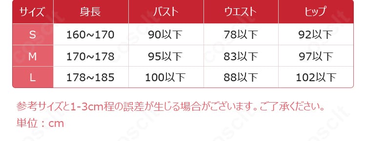 サイズ表と寸法ガイド。S・M・Lの基準と採寸ポイントを案内。