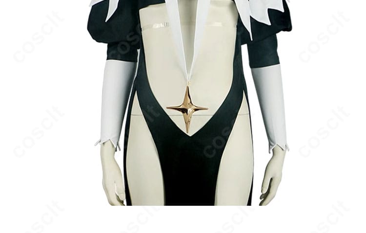 シスタギガント衣装の星形装飾ディテール。アクセントパーツの形状と留め付けの丁寧さを示すクローズアップ。