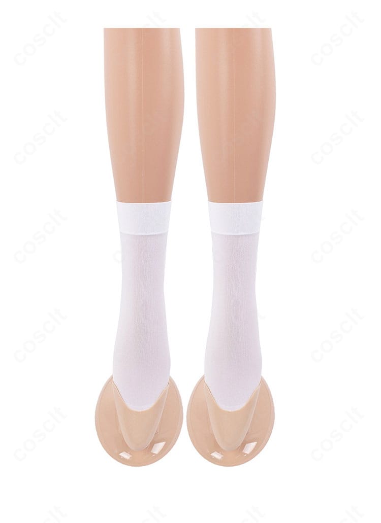 宵崎奏 コスプレ衣装『カトラリー』付属白ソックスの質感・口ゴム仕様の近接