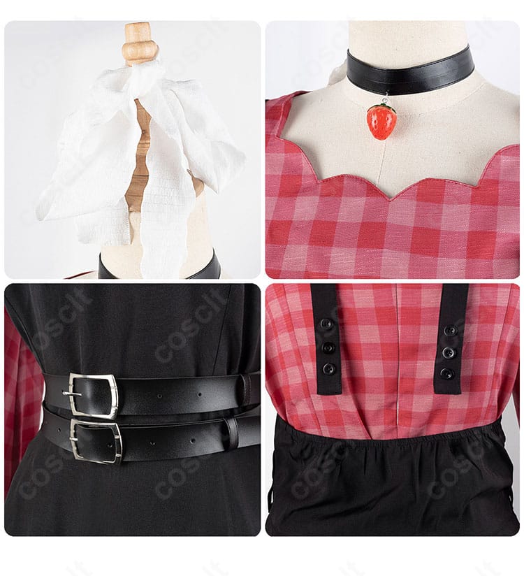 朝比奈まふゆ カトラリー衣装 襟元アクセントとウエストベルトの近接。装飾ディテールを鮮明に表現。