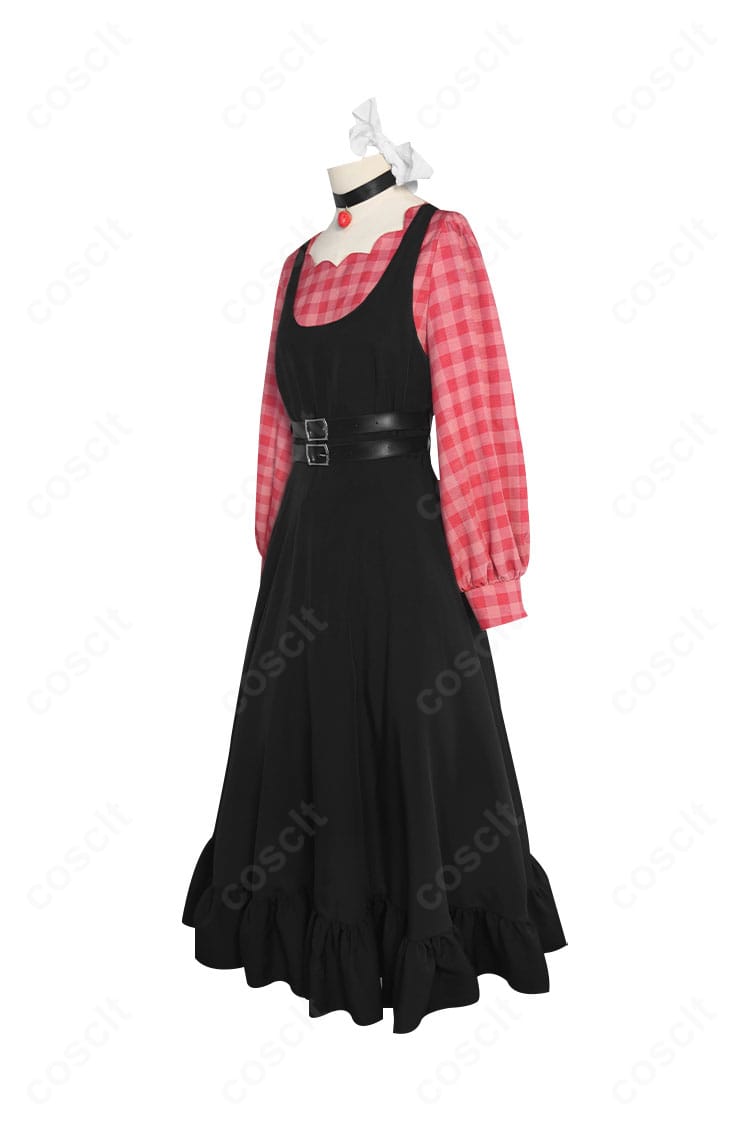 朝比奈まふゆ カトラリー衣装 左側面。落ち着いた色味と端正なカッティング。