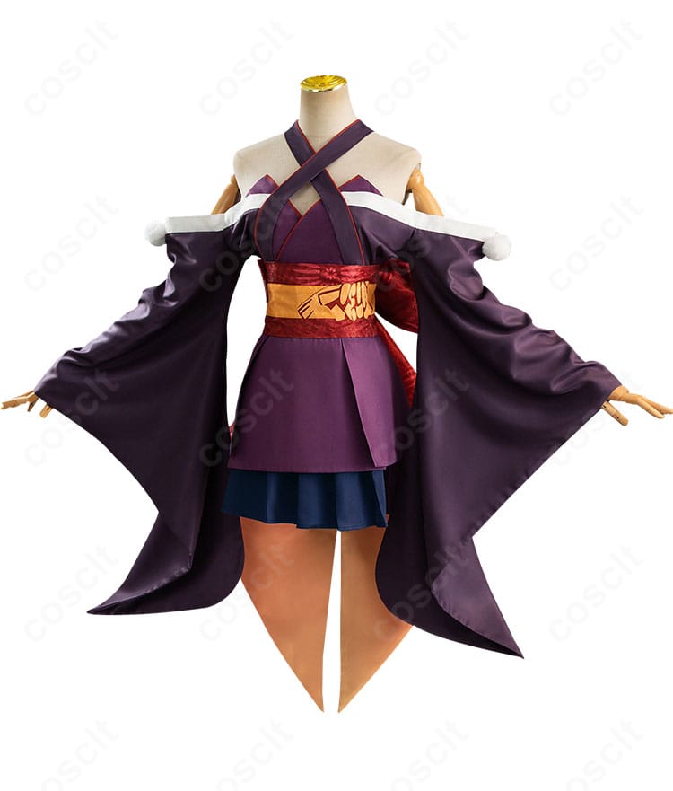 ムラサメ衣装の側面全身。袖口装飾やコルセットの立体感などディテールのバランスがわかる角度。