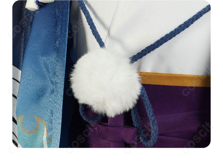 中島敦 寅月ver. 小さなポンポン装飾のクローズアップ。質感と固定位置が分かる画像