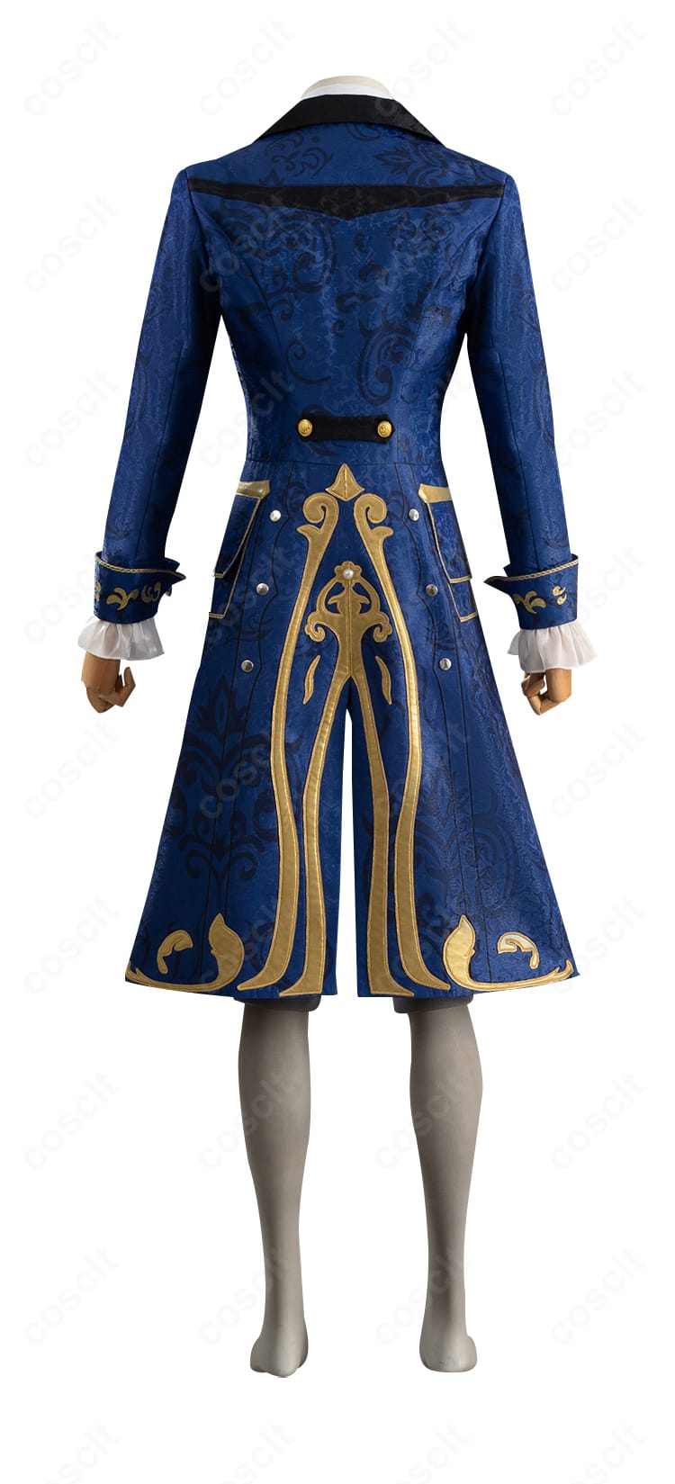 第五人格 隠者（アルヴァ・ロレンツ）コスプレ 背面。ヨークと背面ラインの精巧なデザイン