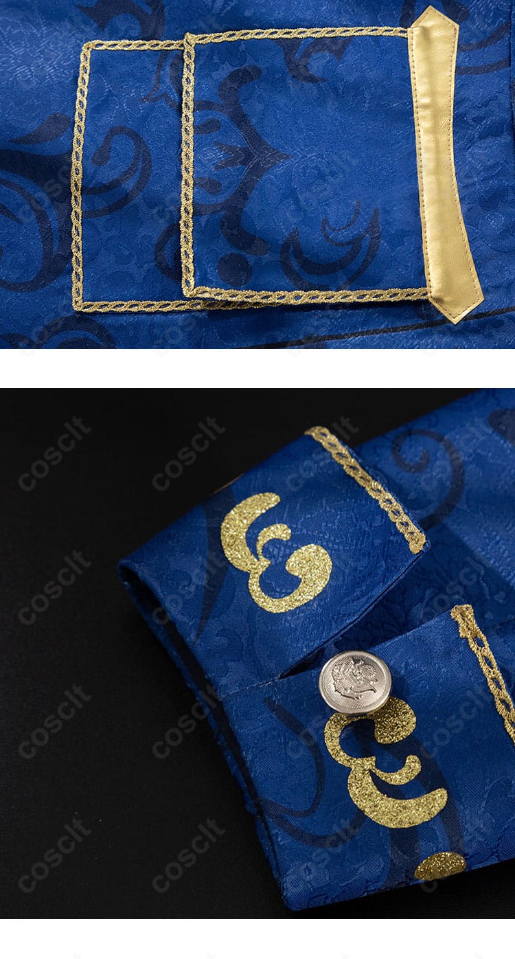 第五人格 隠者 コスプレ ポケット・袖飾りの詳細。装飾トリムとボタンの再現