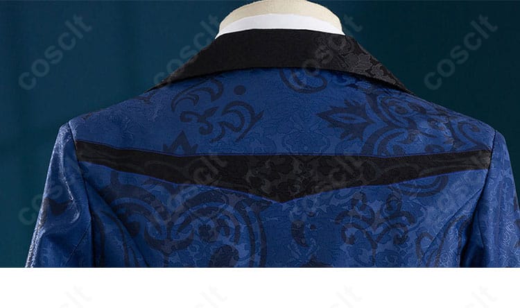 第五人格 隠者 コスプレ 肩周り背面ディテール。ヨークと縫製の丁寧な仕上げ