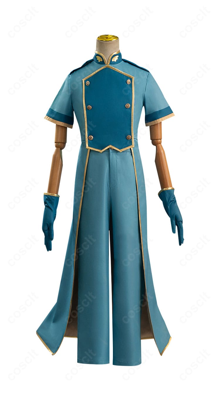 李小狼 コスプレ衣装の正面全体。上着・ズボン・帽子・手袋・靴カバーのフルセット状態