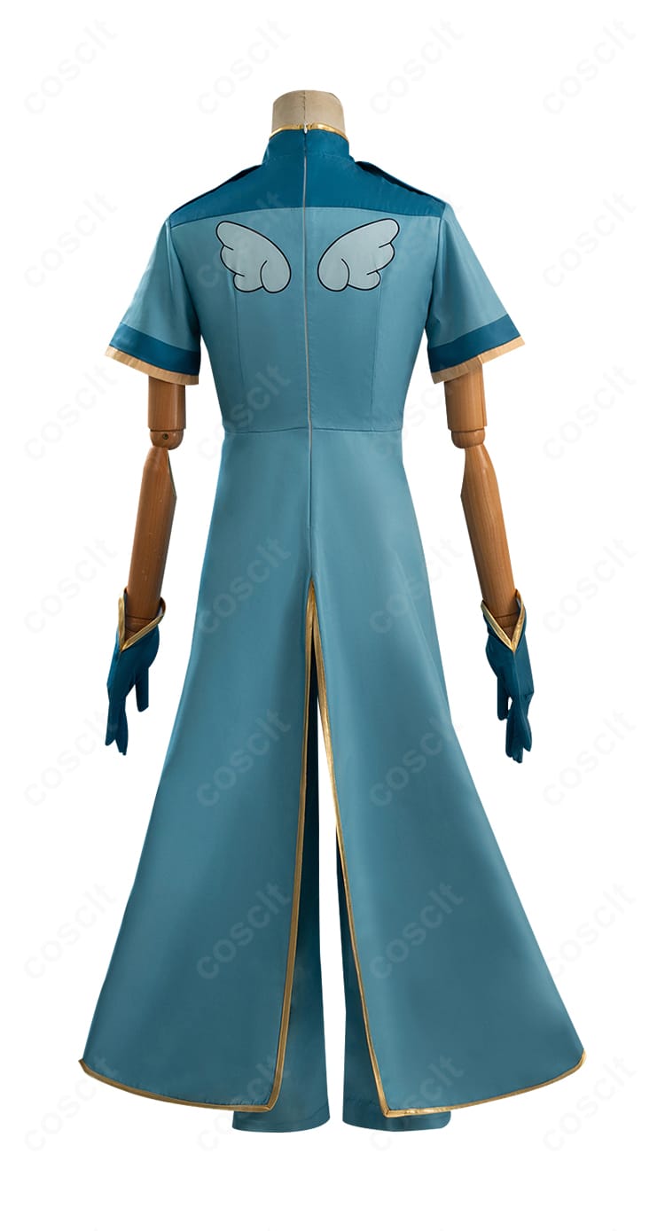 李小狼 コスプレ衣装の背面。背中から裾までのシルエットと装飾ディテール