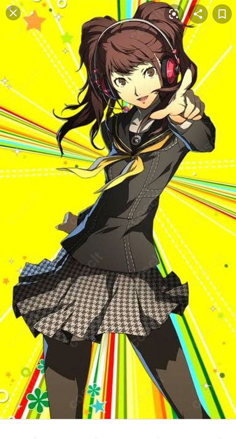 ペルソナ4 久慈川りせ 八十神高校制服コスプレ一式。キャラクターの魅力と配色を忠実に再現。