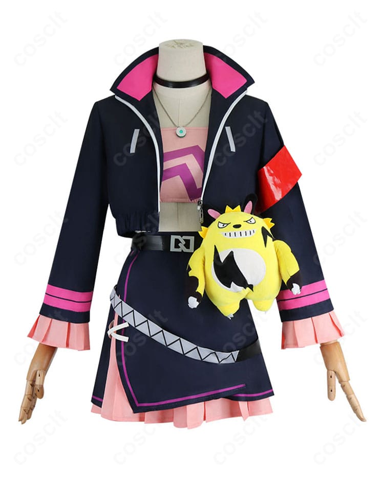 正面全身のゾーイ・レイン コスプレ衣装。ロングコートとインナーのバランスがわかるカット。