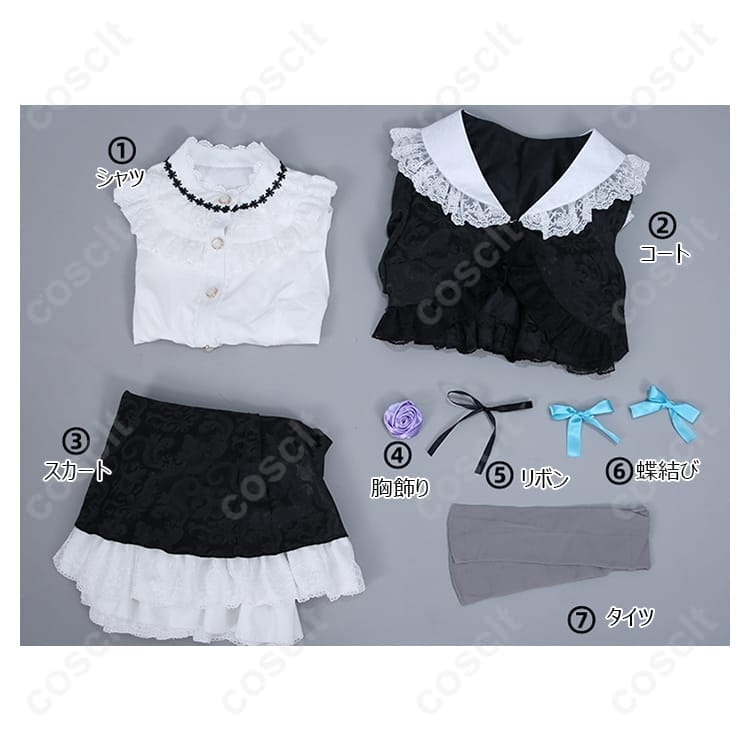 黒猫（五更瑠璃）ゴスロリ衣装｜高再現で快適、イベントと撮影で映える上品シルエット - 6枚目の画像