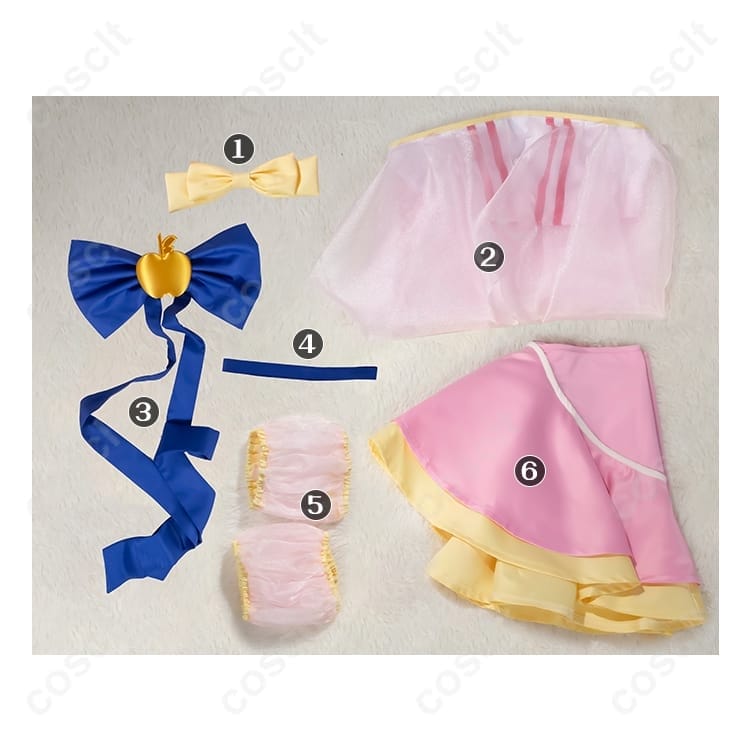 リルぷりっ 雪森りんご プリンセス衣装 高再現。軽量で着脱簡単、イベント・撮影に最適 - 5枚目の画像