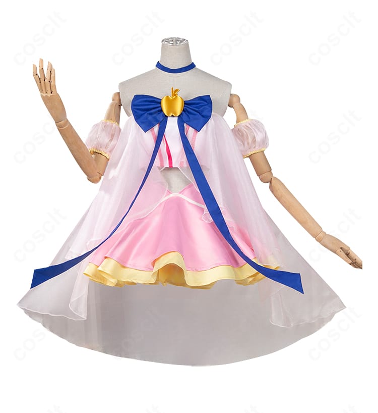 雪森りんご 変身後コスチュームの正面全体。可愛らしいトップスとふんわりスカートのデザインを確認。