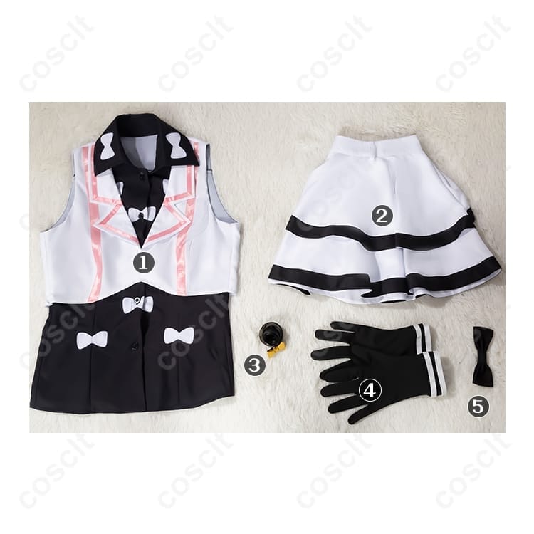 プリティーリズム・オーロラドリーム 高峰みおん ユニット衣装 高再現コスプレ｜軽やかで映える上品ステージ仕様 - 5枚目の画像