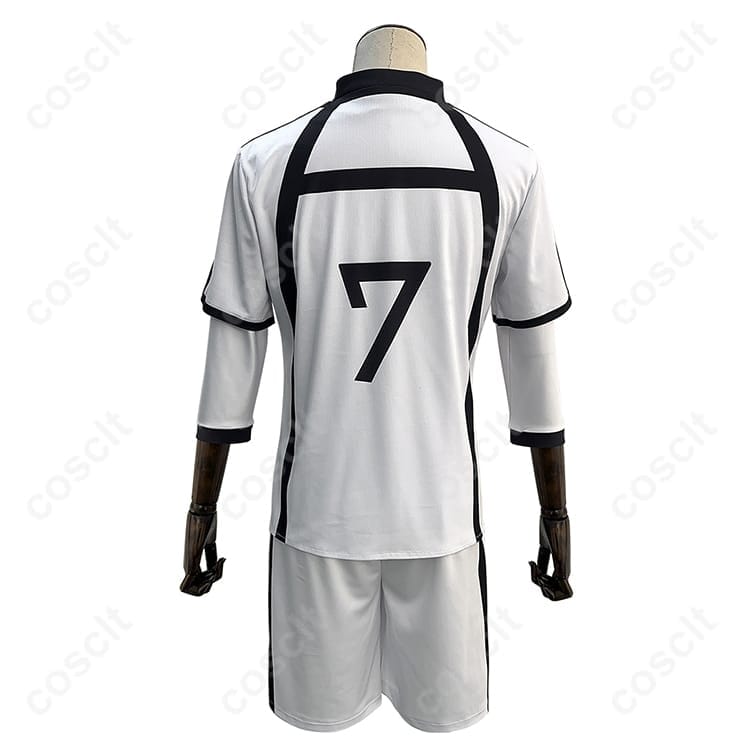 凪誠士郎 白宝高校サッカー部ユニフォーム 高再現で通気性抜群、イベントから撮影まで - 2枚目の画像