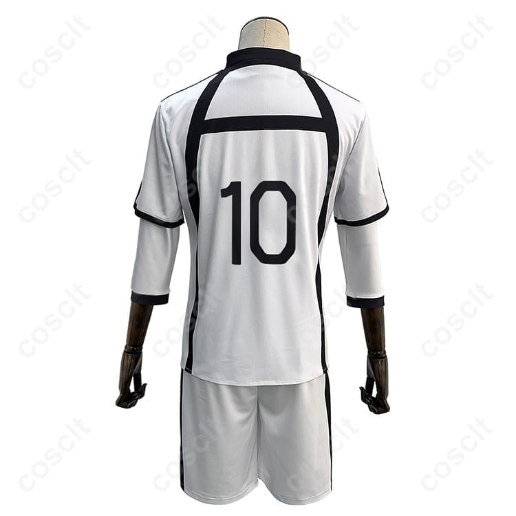 ブルーロック 御影玲王 白宝高校サッカー部ユニフォーム 高再現コスプレ｜動きやすく快適な着用感 - 2枚目の画像