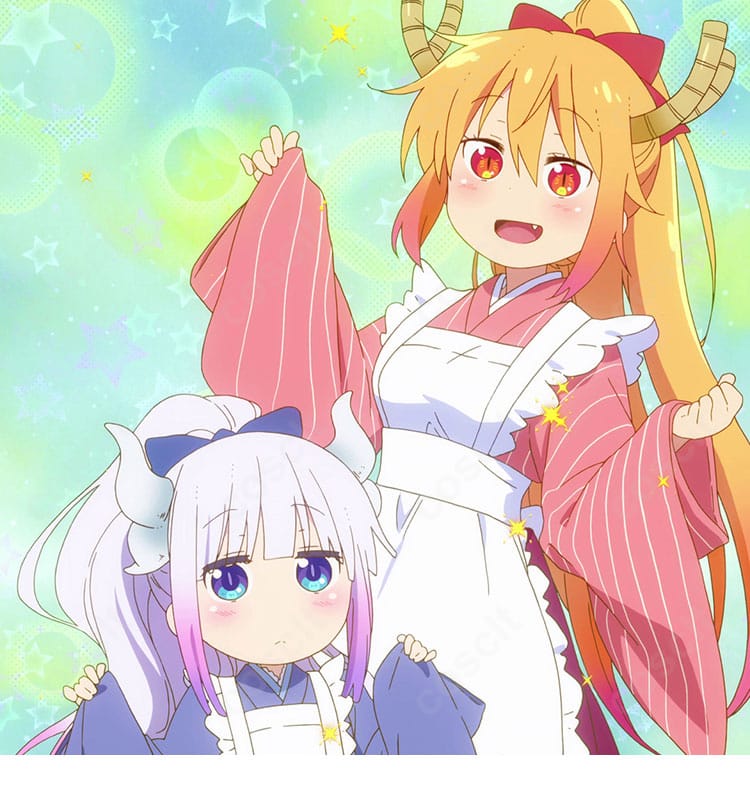 小林さんちのメイドラゴン カンナカムイをイメージしたメイド服コスプレの全身キャラクターイメージ