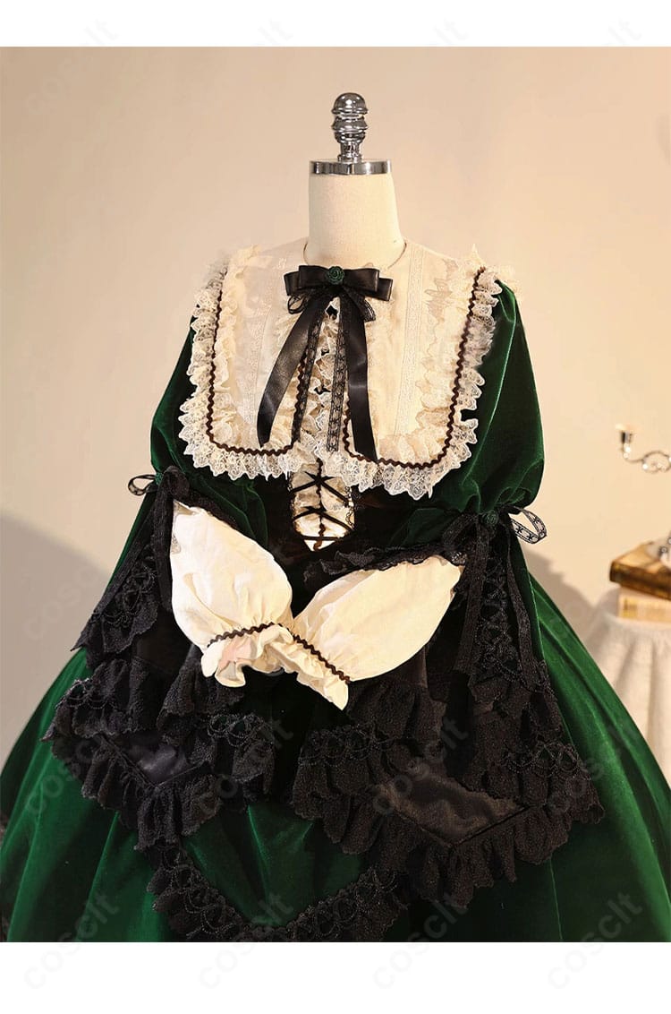 翠星石 コスプレ衣装の装飾ディテール|縁取りやリボン配置など再現ポイントの拡大